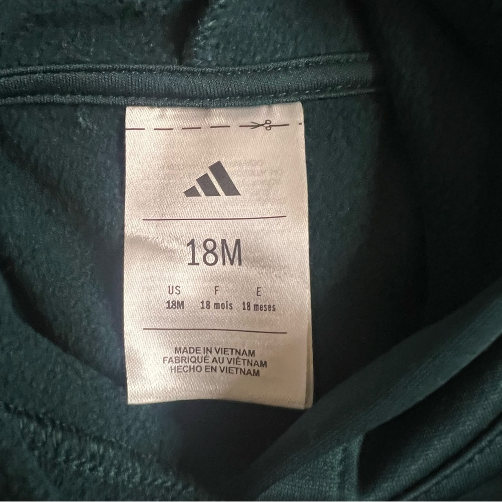 Adidas Dark Green Baby Tracksuit 18months - Picture 4 of 5